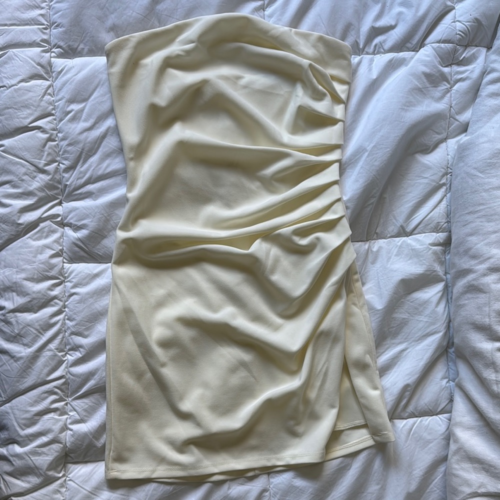 Lucy in the Sky Cream Mini Dress